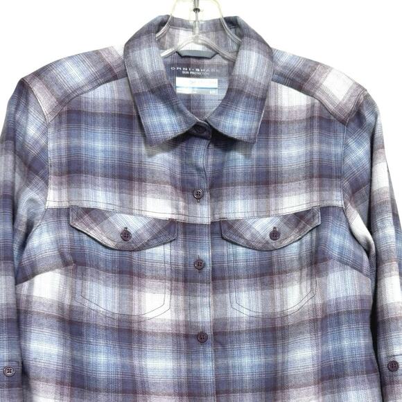 Columbia Women’s Silver Ridge Lite Plaid Long-Sleeve Omni-Shade Shirt Size Small - Picture 7 of 11